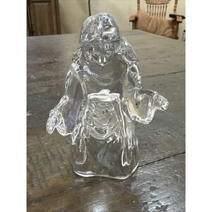 Cristal d'Arques Crystal Nativity Mary Figurine 4" Clear Glass Replacement